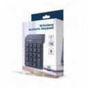 GEMBIRD Teclado Numérico BLUETOOTH 18 Teclas Negro