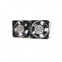 POWERGREEN Kit de Ventilación Doble para Armario Rack 12CM