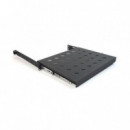 POWERGREEN Bandeja Movible Perforada 1U para Armario Rack 80CM