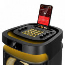 PHOENIX Rumbleboss Altavoz Karaoke 80W con 2 Micrófonos