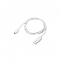 Cable Usb-c a Usb-a 2.0 0.5M 3A Blanco  OEM