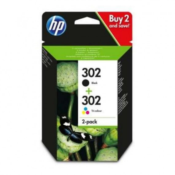 HP 302 Pack de 2 Cartuchos (negro + Tricolor)