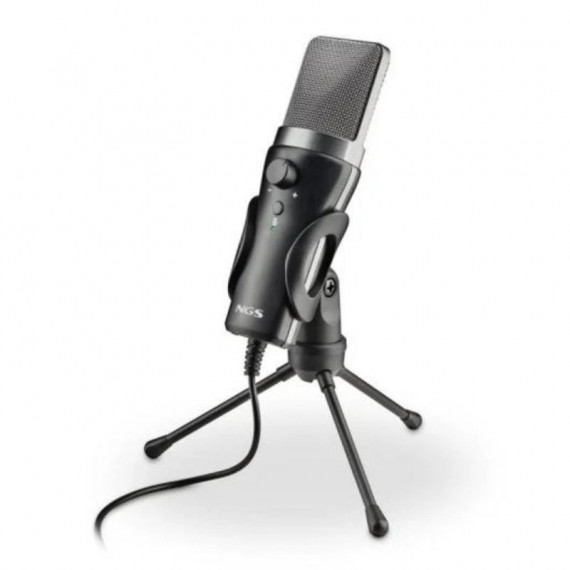 NGS MS120USB Micrófono USB Trípode Negro