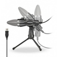 NGS MS120USB Micrófono USB Trípode Negro