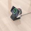 AISENS Base Cargador 4 en 1 para Smartphone/apple Watch/auriculares Inalámbricos 15W Negro