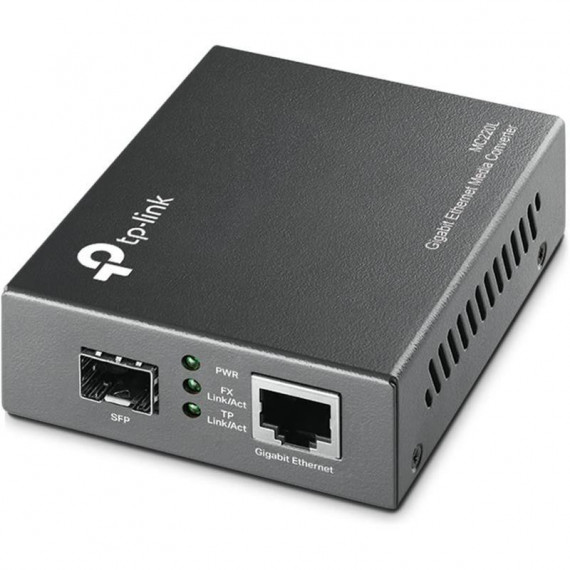 TP-LINK MC220L Conversor de Medios Gigabit RJ45 a Fibra Lc