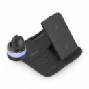 AISENS Base Cargador Inalámbrico 4 en 1