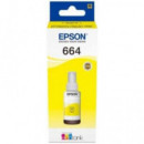 EPSON 664 Botella de Tinta Amarilla Ecotank (70 Ml)