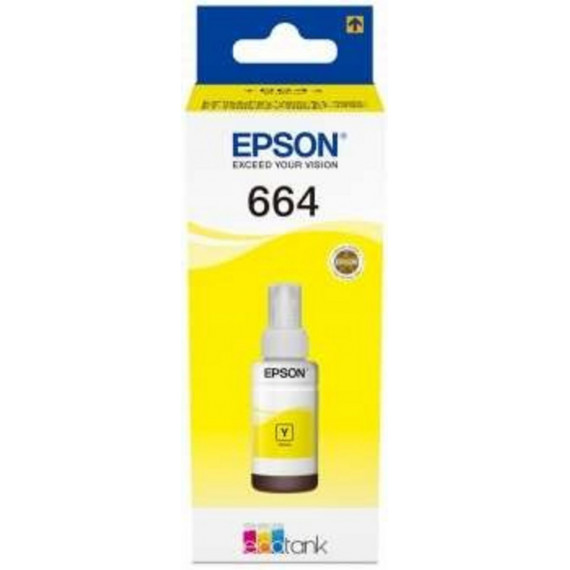 EPSON 664 Botella de Tinta Amarilla Ecotank (70 Ml)