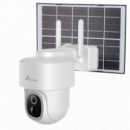 NIVIAN Cámara Vigilancia Exterior Motorizada Solar Wifi 2K