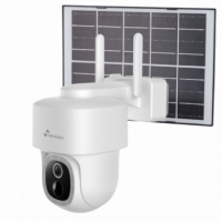 NIVIAN Cámara Vigilancia Exterior Motorizada Solar Wifi 2K