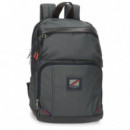 Mochila Portátil Pepe Jeans Hackney 12" Negro  JOUMMA