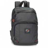 Mochila Portátil Pepe Jeans Hackney 12" Negro  JOUMMA