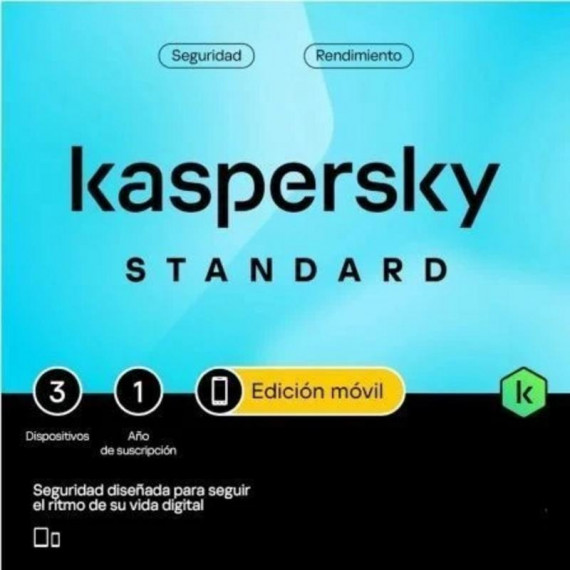 KASPERSKY Standard Mobile Antivirus - 3 Dispositivos, 1 Año