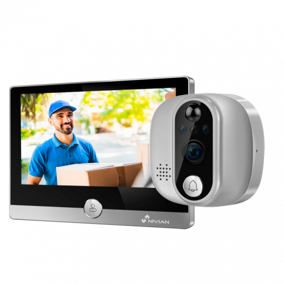 NIVIAN Mirilla Inteligente Wifi 1080P