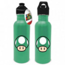 Cantimplora Metálica Champiñón Verde 700 ml