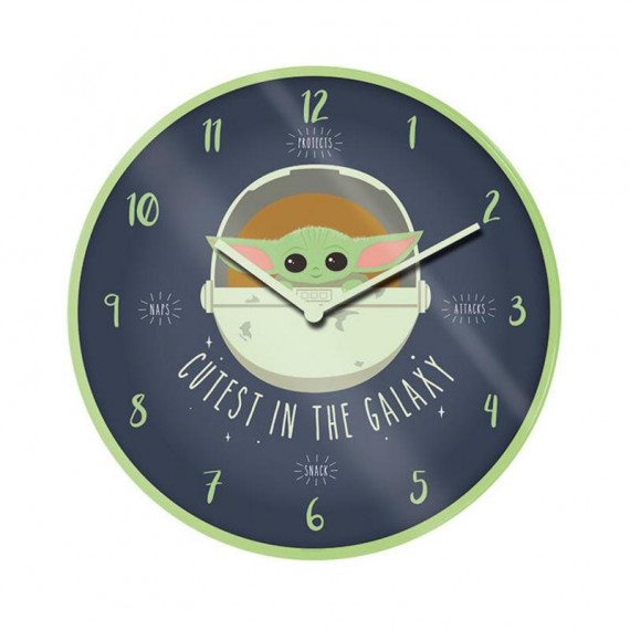 Reloj de Pared STAR WARS Mandalorian Cutest In The Galaxy