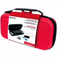 NACON Pack Funda Rígida L+ Protector Nintendo Switch 2 Roja