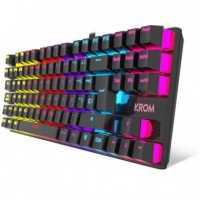 KROM Kasic Tkl Teclado Mecánico Gaming Rgb