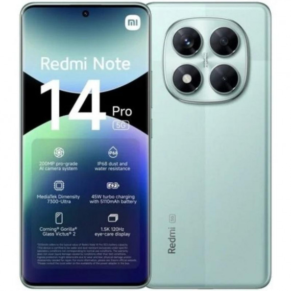 XIAOMI Redmi Note 14 Pro 5G Verde 12GB/512GB/200MP