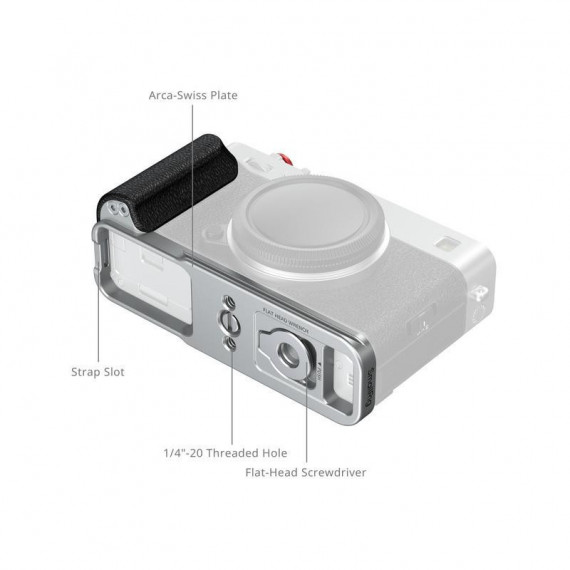 SMALLRIG L-shape Mount Plate Fujifilm X-E5 Silver 5447