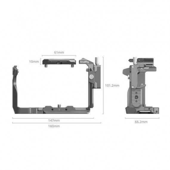 SMALLRIG Kit de Jaula de Liberación Rápida Hawklock 4770 para Sony FX3/FX30