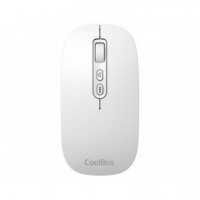 COOLBOX COO-MOU-W02-W Ratón Inalámbrico Blanco