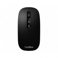 COOLBOX COO-MOU-W02-B Ratón Inalámbrico