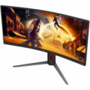 AOC CU34G4 Monitor Gaming Curvo Ultrapanorámico 34" Wqhd 180HZ