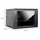 Armario Mural Aiten 9U AI6409 600X450 con Accesorios (80.64.09)  AITEN DATA