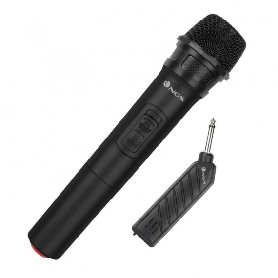 Micrófono NGS Inalámbrico Dinámico Negro (singerair)