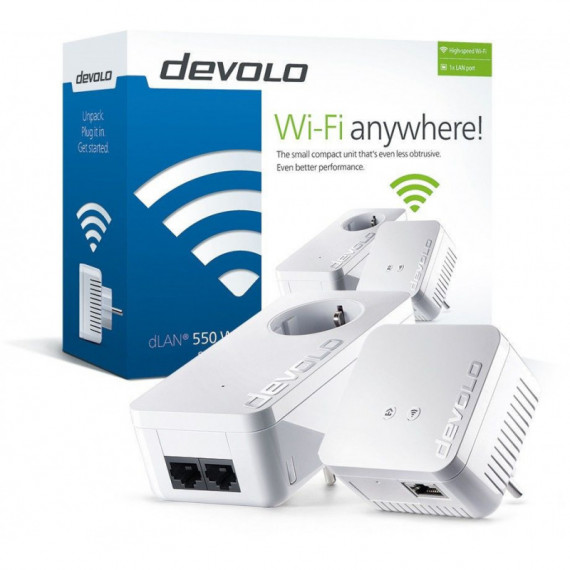 DEVOLO Dlan 550 Wifi Kit 2 Blanco (9637)