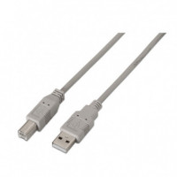 Cable AISENS Usb-a/m a Usb-b/m 3M Beige (A101-0003)