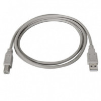 Cable AISENS Usb-a/m a Usb-b/m 3M Beige (A101-0003)