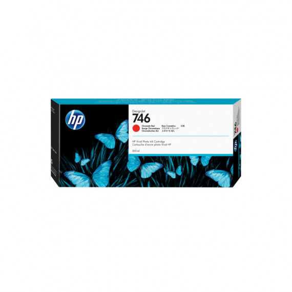 Tinta Hp Designjet 746 Rojo Cromático 300ML (P2V81A)  HEWLETT PACKARD
