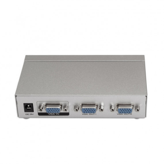 Splitter AISENS Wqxga 1XVGA In 2XVGA Out Gris (A116-0084)