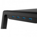 Soporte de Mesa OZONE Monitor 4XUSB 3.0 Negro (ozriserpro)