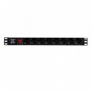 Regleta AITEN DATA 8XSCHUKO Rack 1U Negra