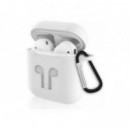 Funda DEVIA Airpods V1/V2 Silicona Blanca (dstnaww)