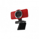 Webcam GENIUS Ecam 8000 Fhd Micrófono Roja (32200001401)