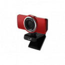 Webcam GENIUS Ecam 8000 Fhd Micrófono Roja (32200001401)