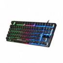 Kit Teclado + Ratón MARS GAMING Led Rgb USB óptico Negro (mcptkles)