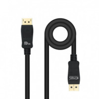 Nanocable Dp/m a Dp/m 1M Negro  NANO - Guanxe Atlantic Marketplace