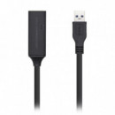 Cable AISENS Usb-a/m a Usb-a/h 10M Negro (A105-0408)