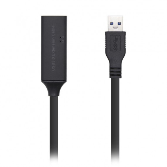Cable AISENS Usb-a/m a Usb-a/h 10M Negro (A105-0408)