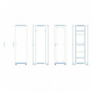 Armario Suelo Aiten 19" 42U 600X600 Accesorios (F80.66.42)  AITEN DATA