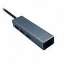 Adaptador AISENS Usb-c a USB-A/RJ45 Gris (A109-0396)