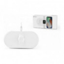 DEVIA Cargador Inalámbrico 15W 3 en 1 Blanco (DST3IN115W)