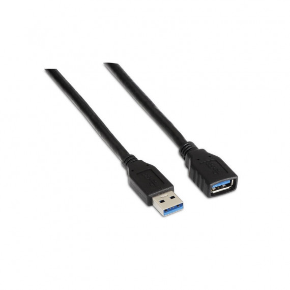 Cable AISENS Usb-a 3.0/M a Usb-a 3.0/H 2M Negro (A105-0042)