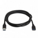 Cable AISENS Usb-a 3.0/M a Usb-a 3.0/H 2M Negro (A105-0042)